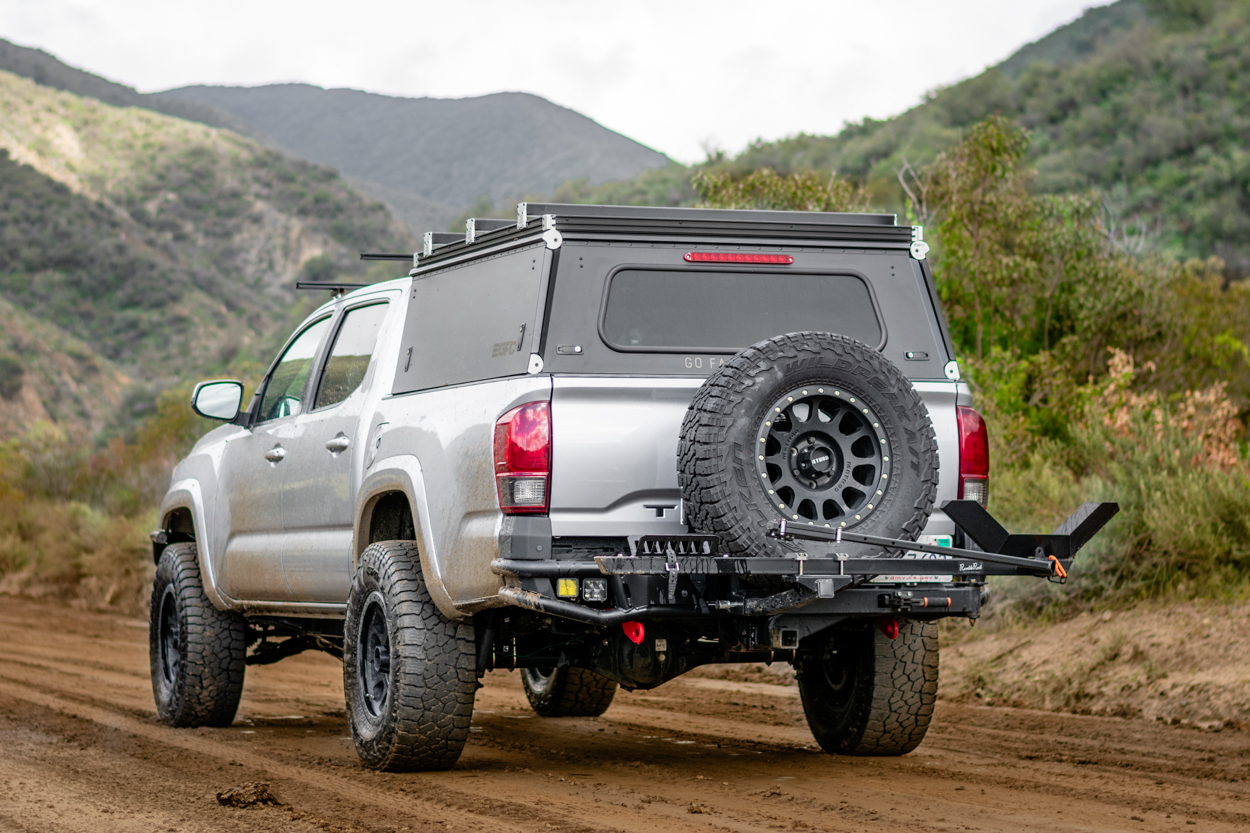 Black GFC Topper On Silver Tacoma