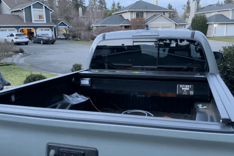 Electric Tonneau Cover Operation GIF