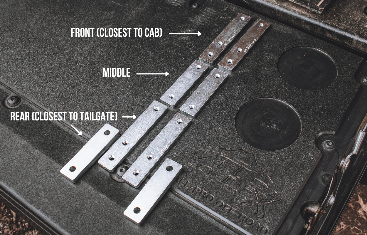 All Pro Off-Road Bed Rack Mounting Brackets