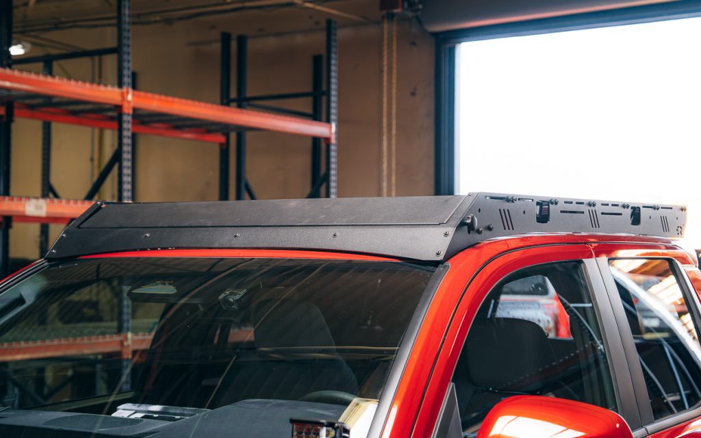 4th Gen Tacoma Roof Rack With Adjustable Wind Fairing