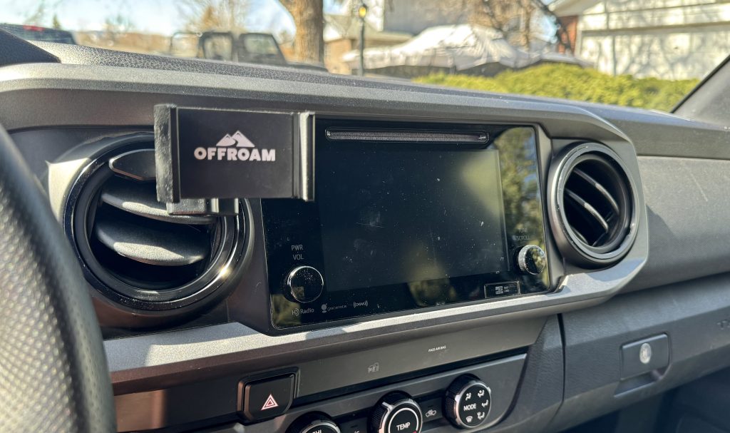 Chrome delete vent ring covers modification on the interior of a Toyota Tacoma.