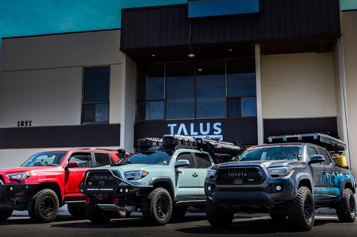 Toyotas built by Talus Expedition Gear in Boise, ID