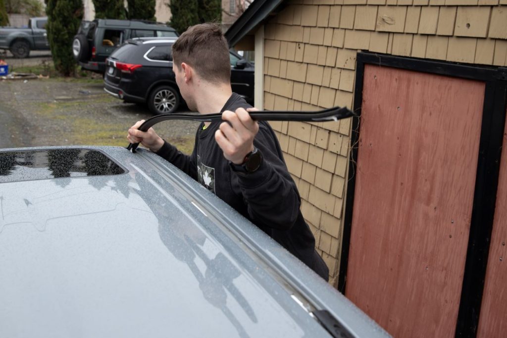 Removing Tacoma Roof Weatherstripping