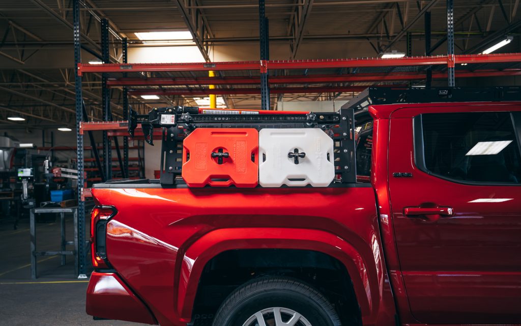 2024+ Tacoma Bed Rack With Rotopax & Hi-Lift