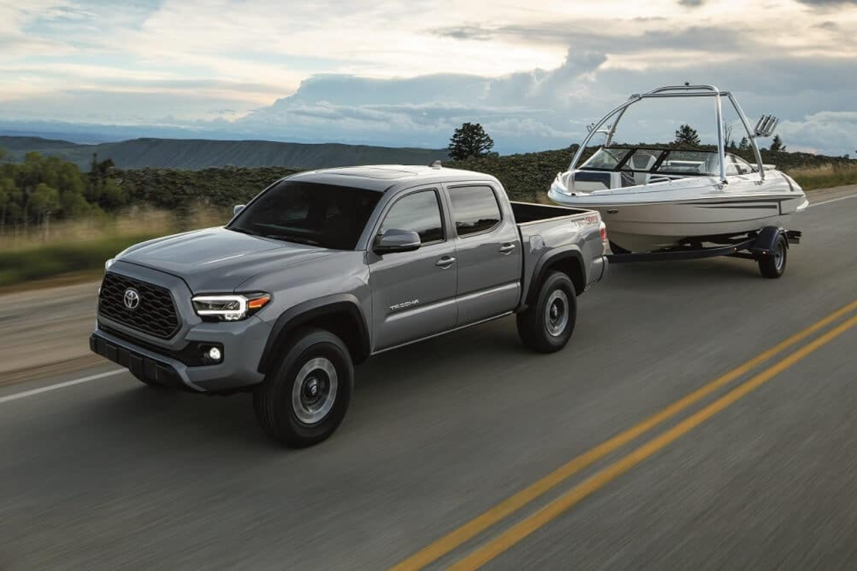 Toyota Tacoma Towing a Boat