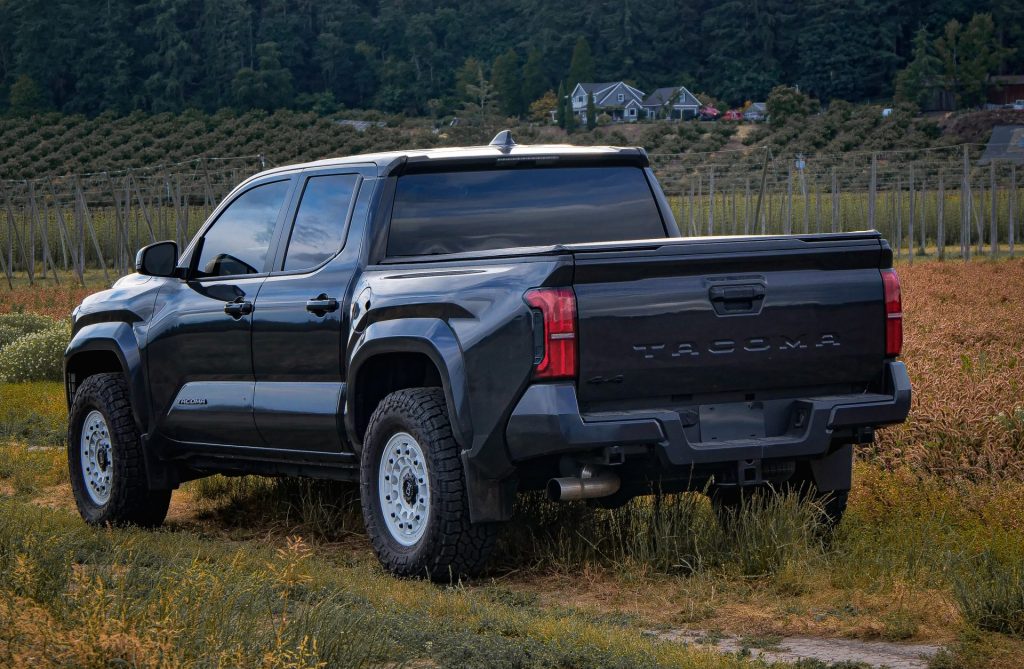 2024 Tacoma With White Wheels & 33" Tires