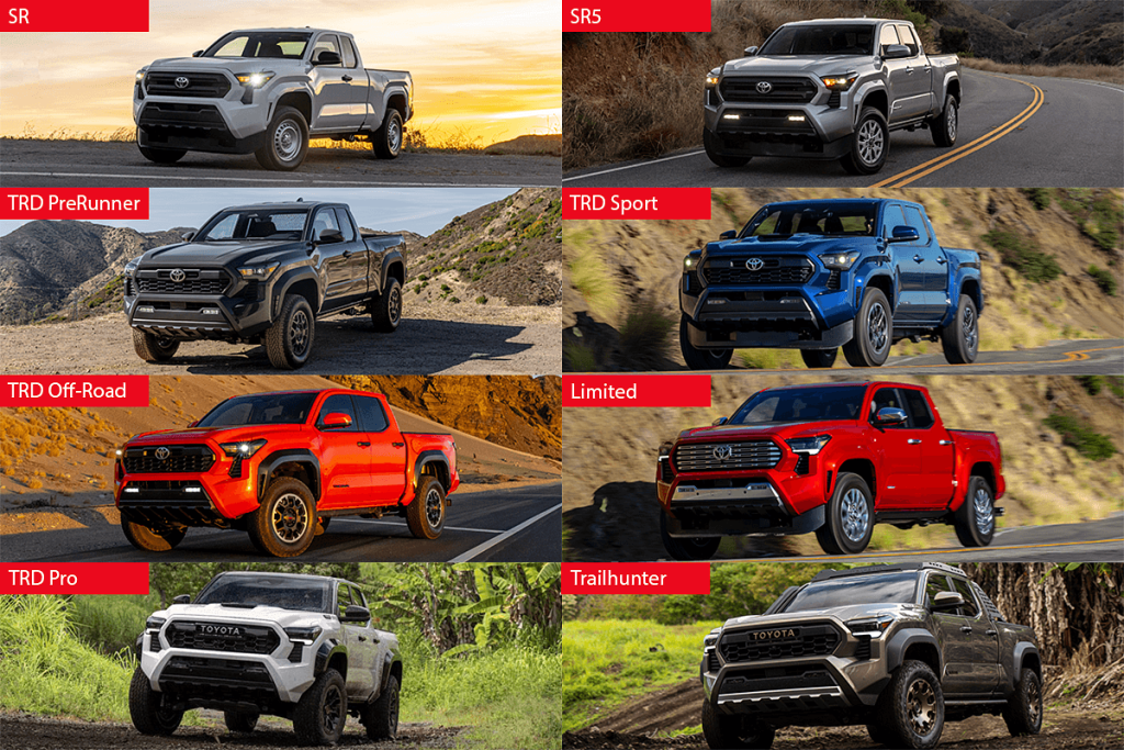 2024 Tacoma Trim Lineup