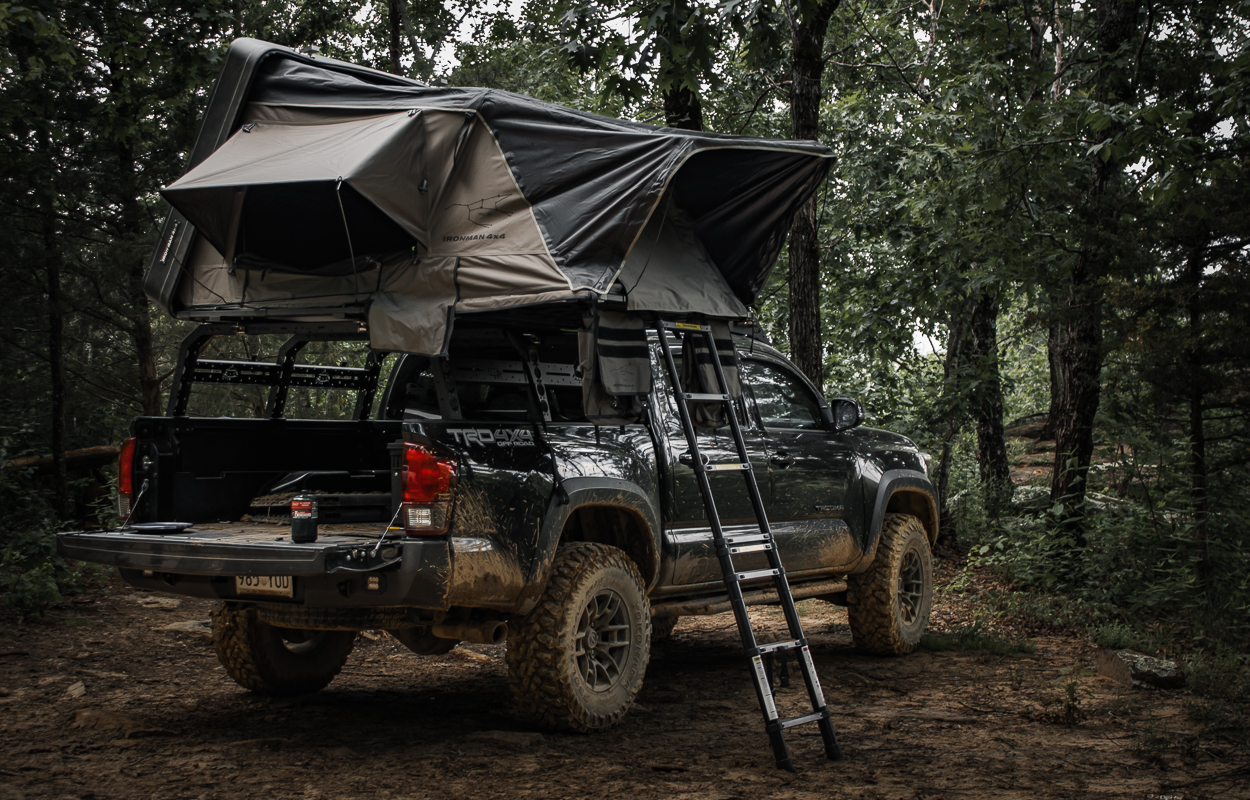 Ironman RTT On All Pro Bed Rack On Tacoma