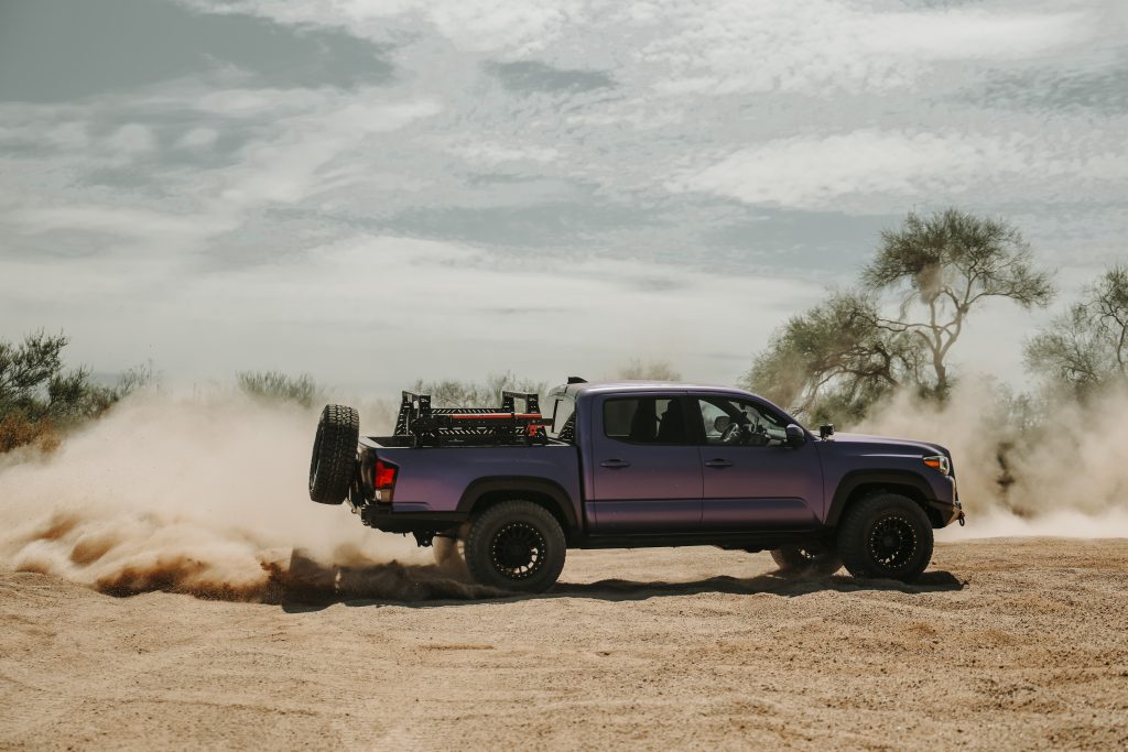 3rd Gen Tacoma Doing Donuts With Anytime Rear Locker