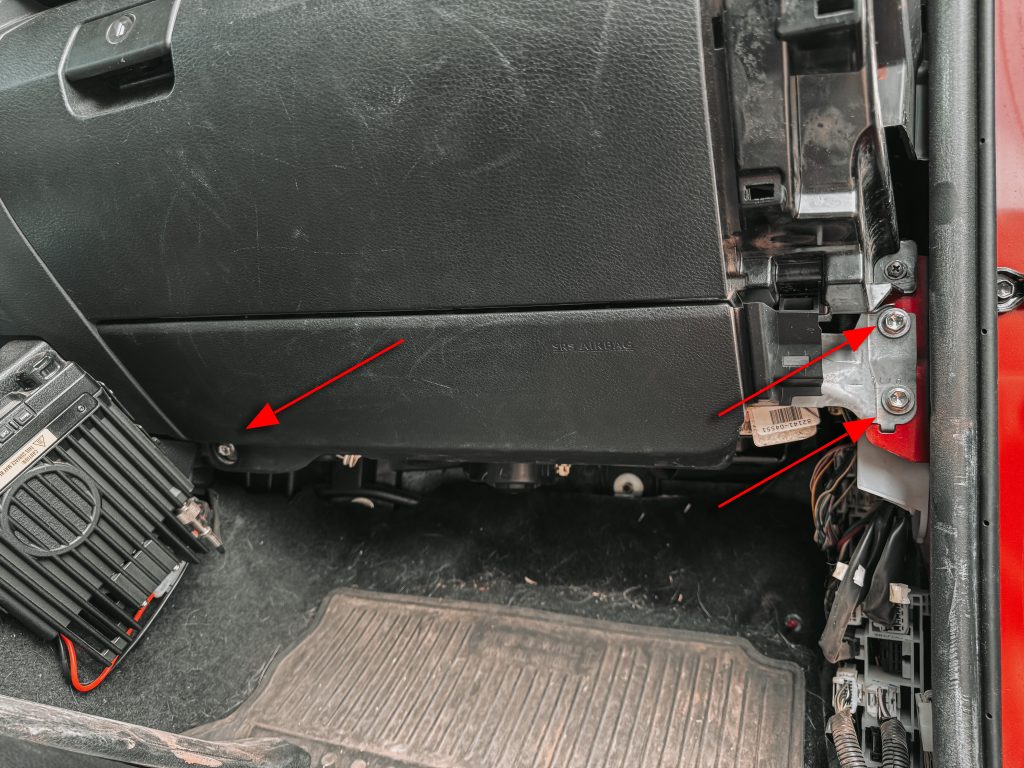 Removing Tacoma Knee Air Bag