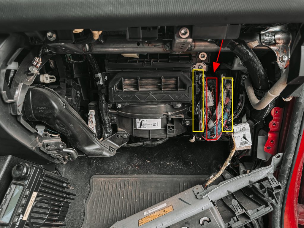 E-Locker Harness Behind Dash