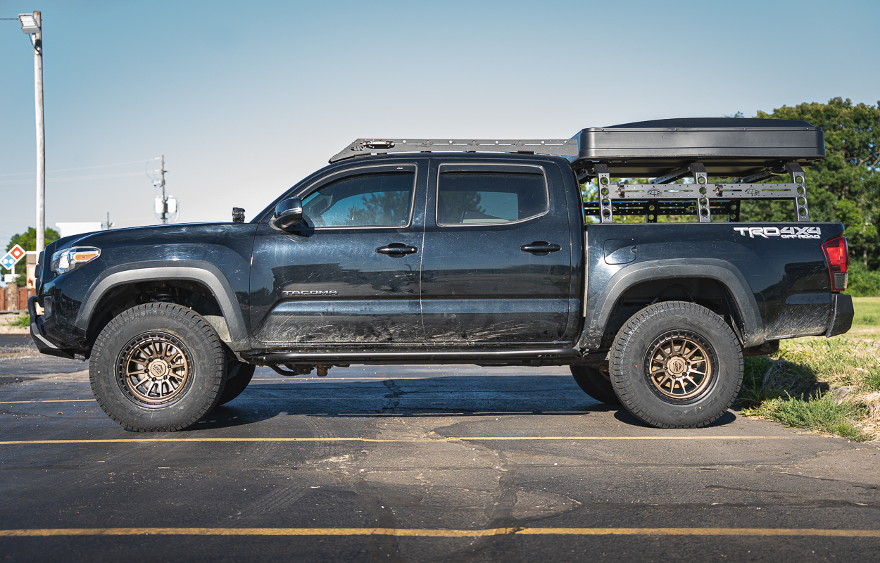 Black 3rd Gen Tacoma Overland Build With Bronze Lock Wheels