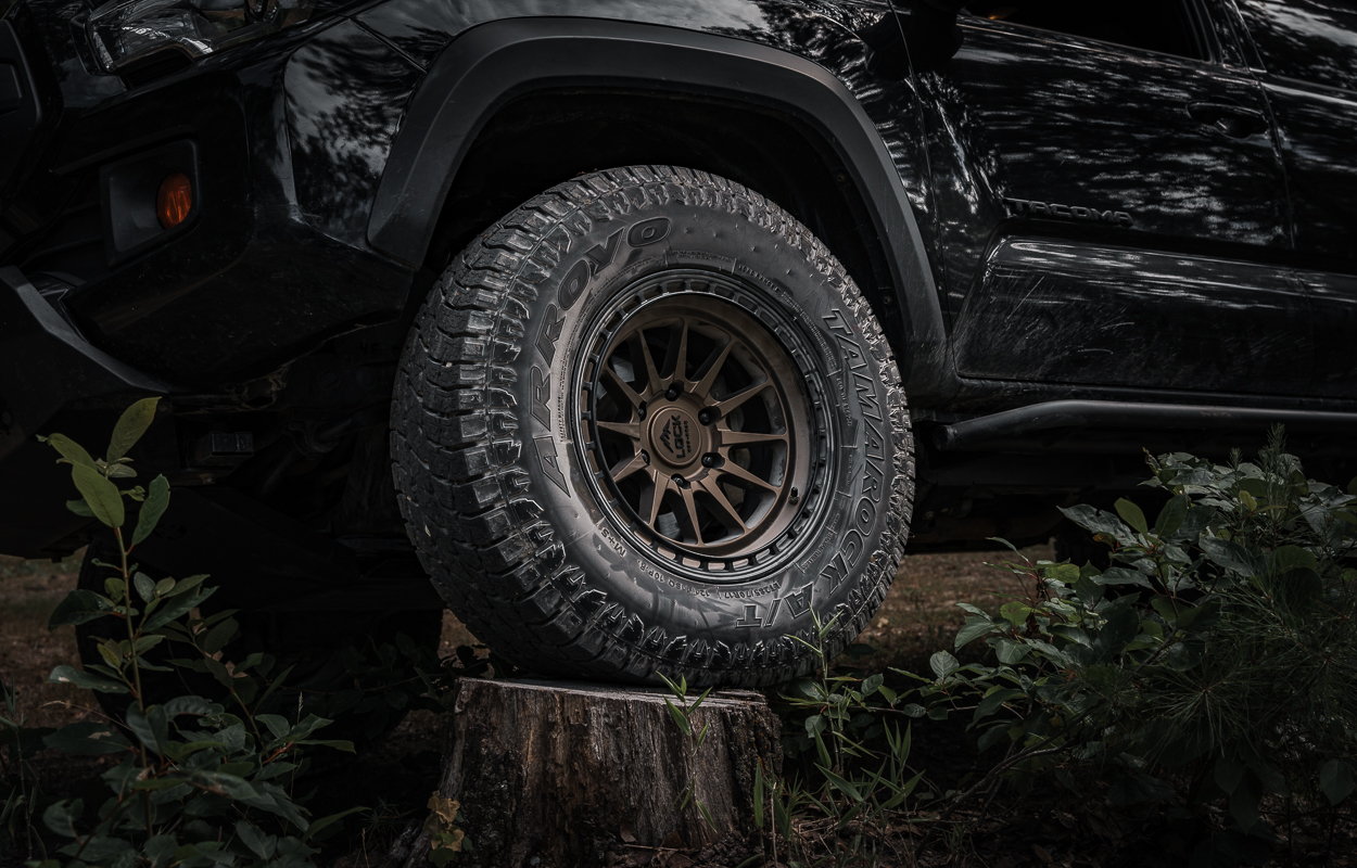 Lock Off-Road Baja Wheels with Arroyo All-Terrain Tires on Tacoma