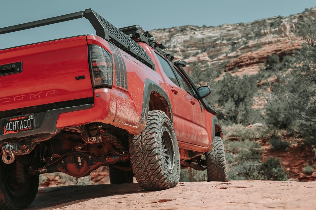 3rd Gen Tacoma With Mud Terrain Overlanding In Sedona