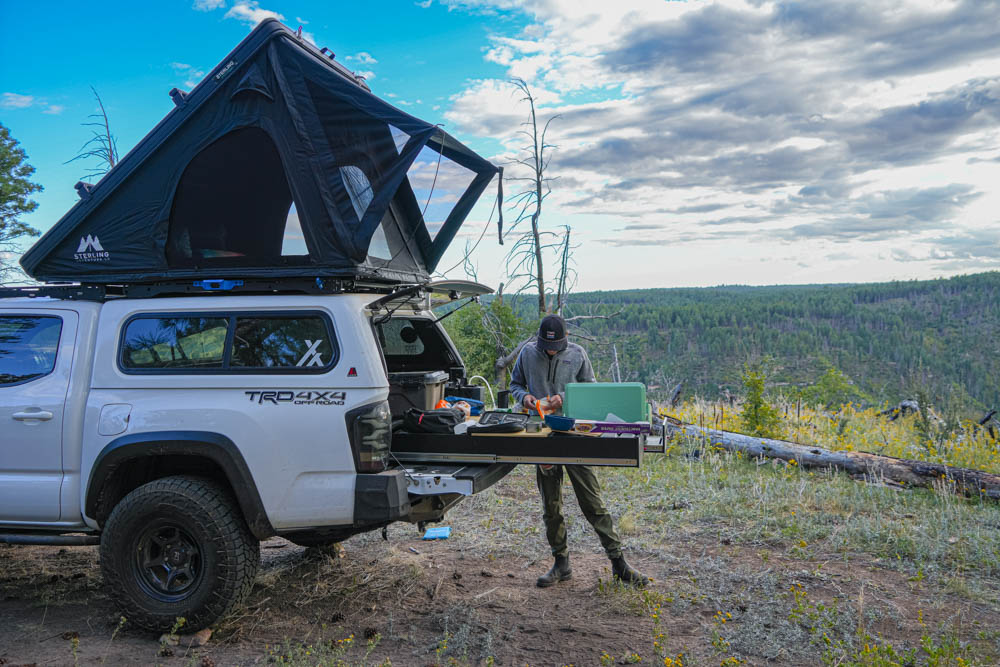 Overland Setup With Leer Camper Shell, Wasatch RTT & Nomad Kitchen Co. Drawers