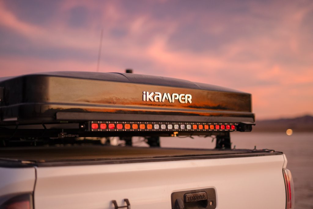 Xprite Chase Light Bar Mounted On iKamper On Tacoma