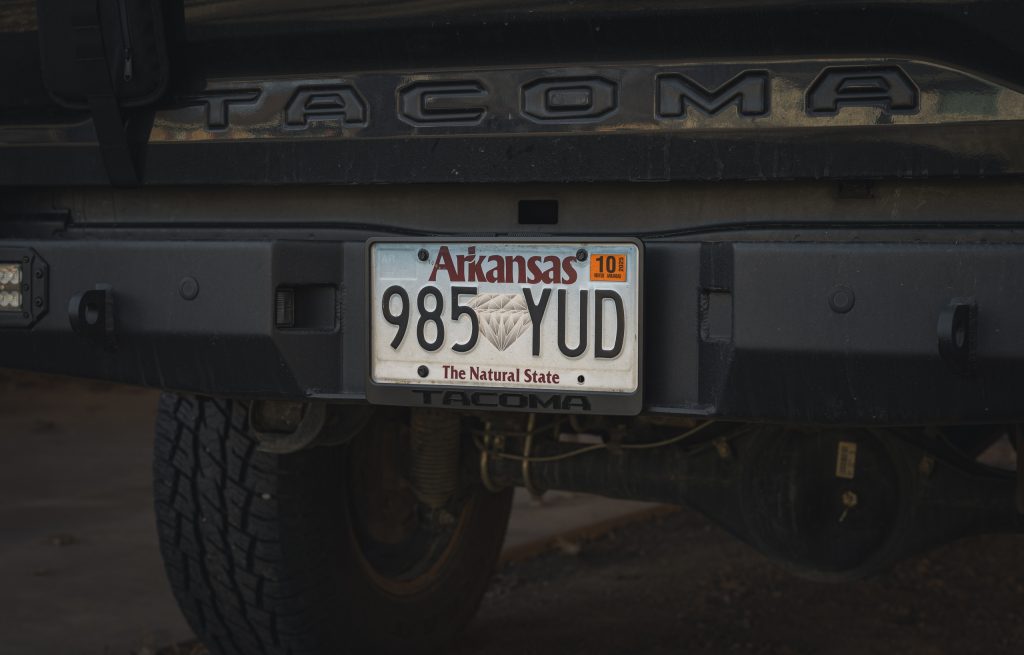 Tacoma Lettering License Plate Frame From USR