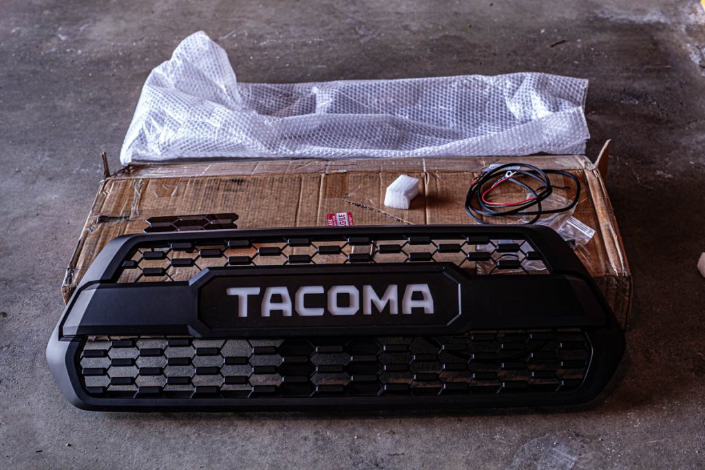 Aspire Auto Accessories Backlit TRD Pro Grille Tacoma