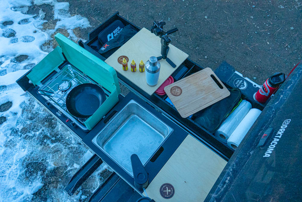 Universal Camp Kitchen Setup For Truck Beds