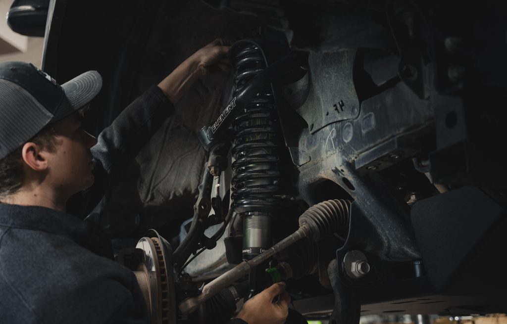 Ironman IM2.5 Coilovers Being Installed On Toyota Tacoma