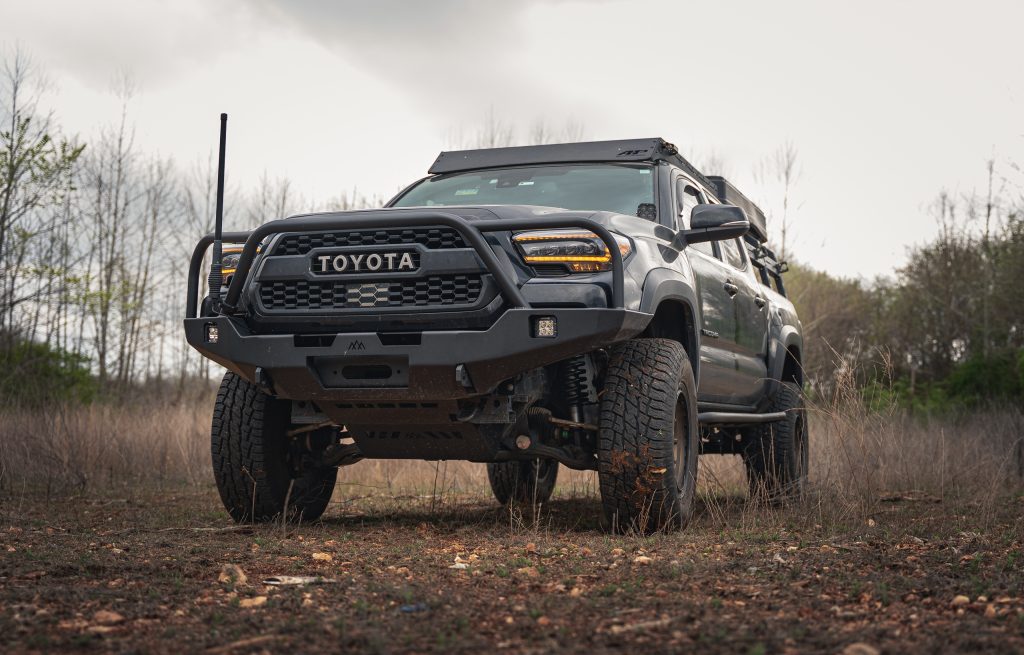 Lift Black Overland Tacoma Build On Dirt Road