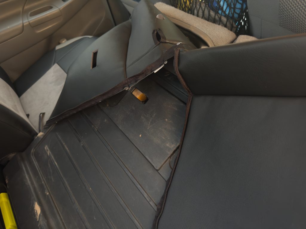 Passenger Side Rear Seat Cover Install Tacoma