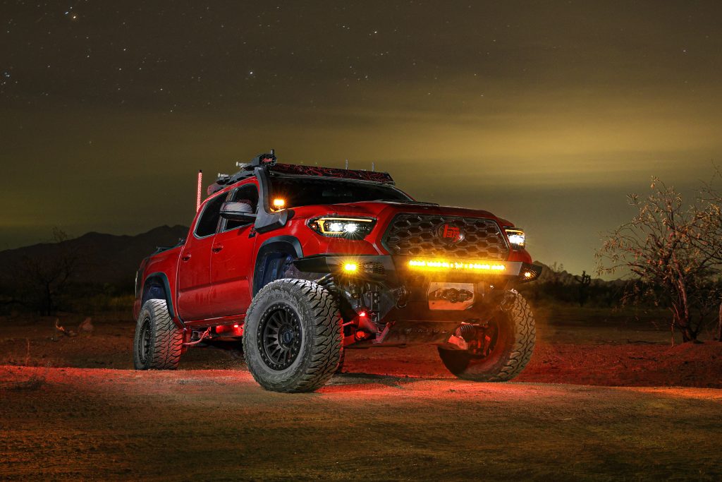 Night Time Photo Toyota Tacoma Lighting