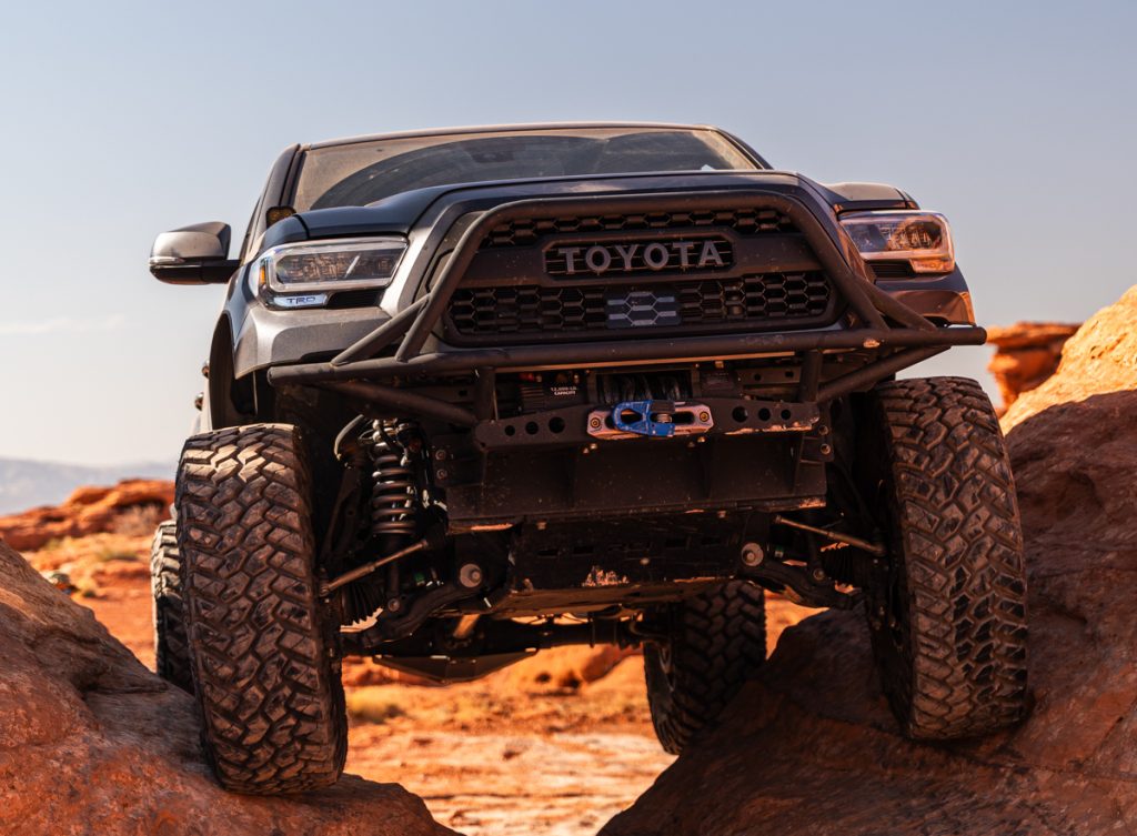Tacoma With Front E-Locker Rock Crawling
