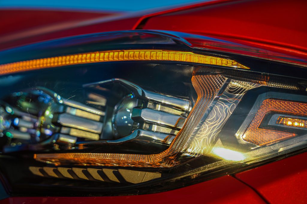 Morimoto XB Evo Headlights Topo Pattern & Close Up