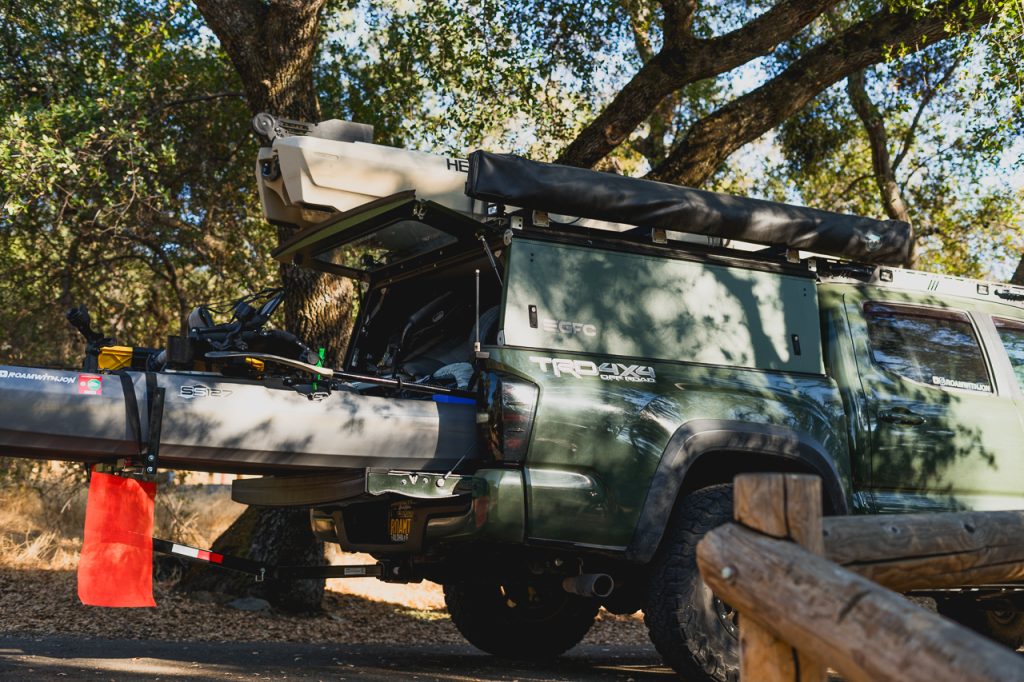 Kayaking Setup Transported In/On GFC Topper