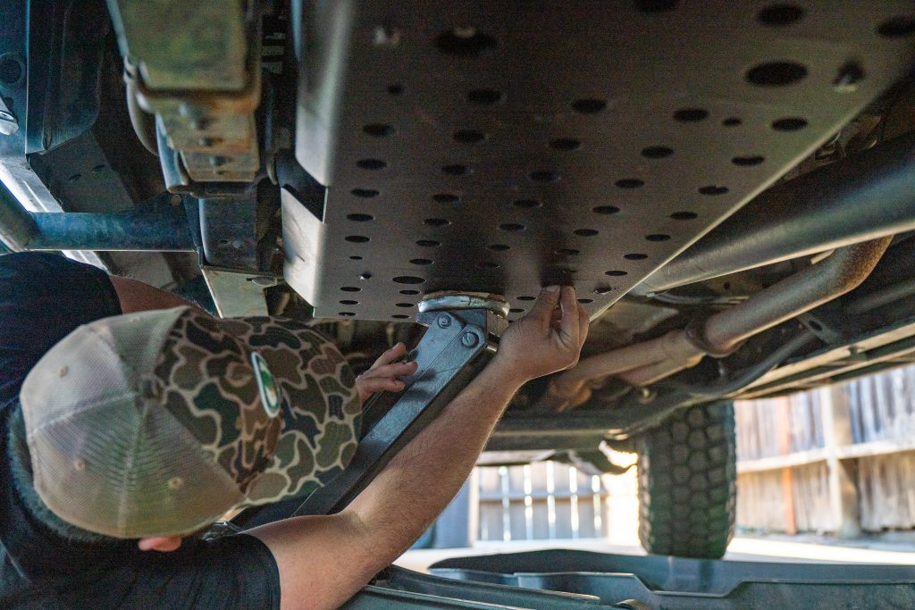 Fuel Tank Skid Plate Installation On Tacoma From Cali Raised
