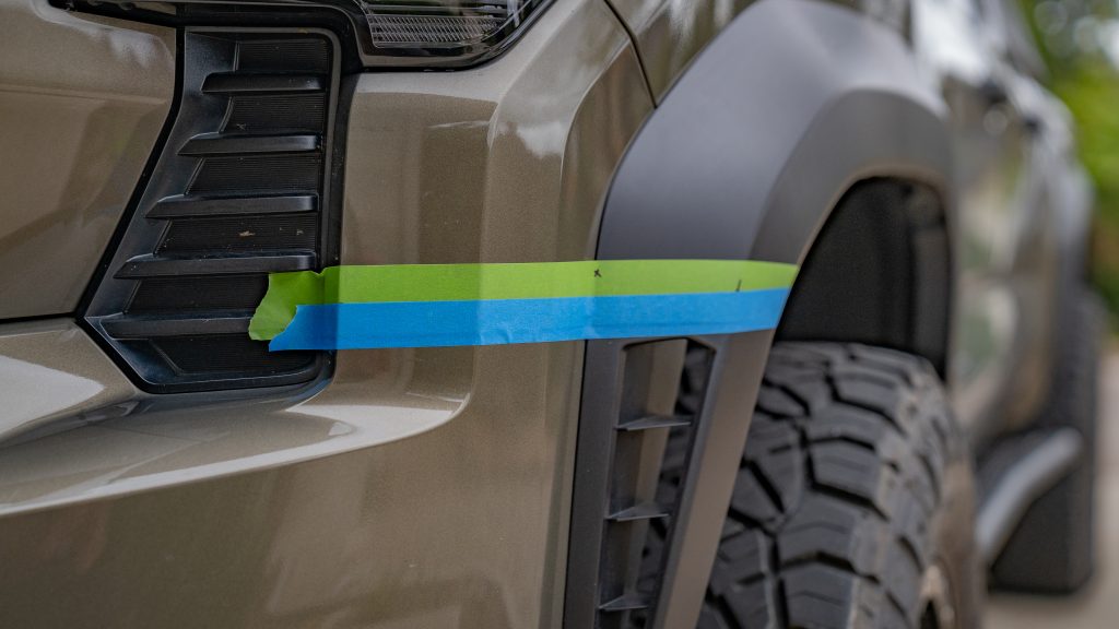 Bumper & Fender Flare Trimming For 4G Tacoma Bumper From C4