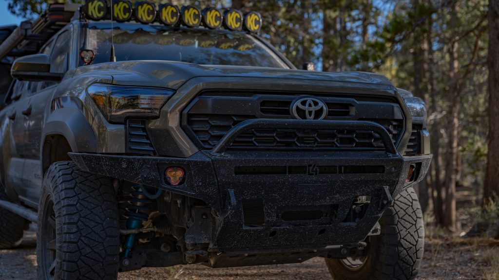 C4 Overland Series Full Plate Front Bumper With KC Flex ERA SAE Fog Lights