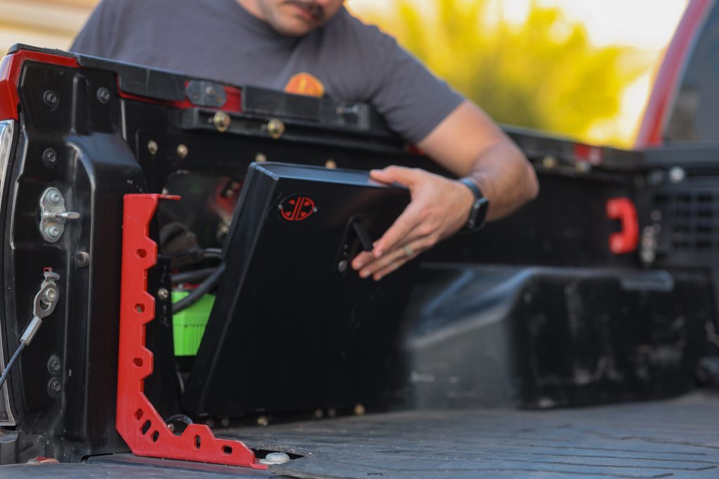 JD Fab Bedside Utility Storage & Battery Box For 2nd & 3rd Gen Tacoma