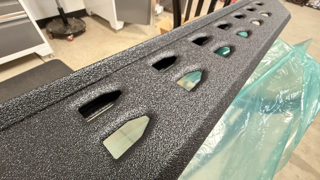 Bed Liner On Flat Running Board Steps