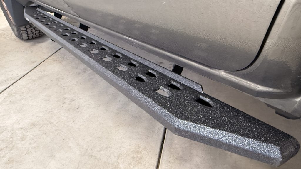 Flat Running Board Step With Bed Liner For 4th Gen Tacoma
