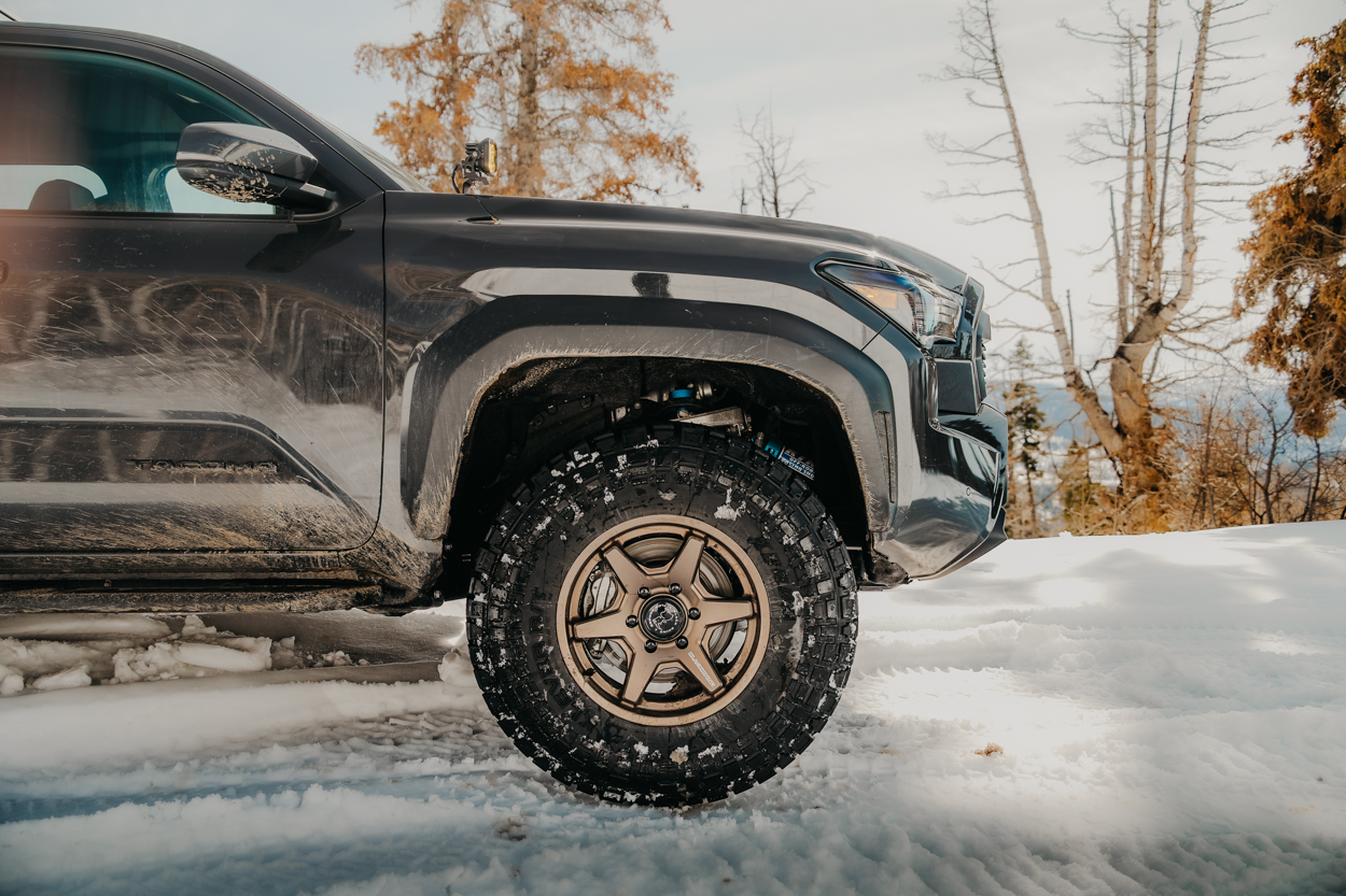 Black 4th Gen Tacoma With Bronze Black Wheels & King Shocks