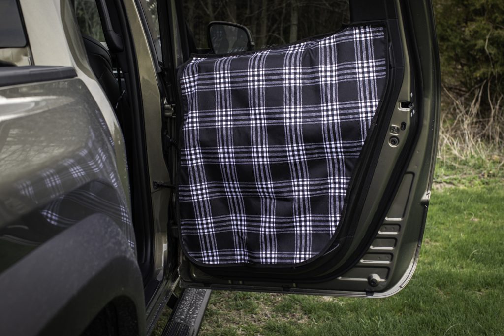 Black Plaid Removable Door Cover For Tacoma