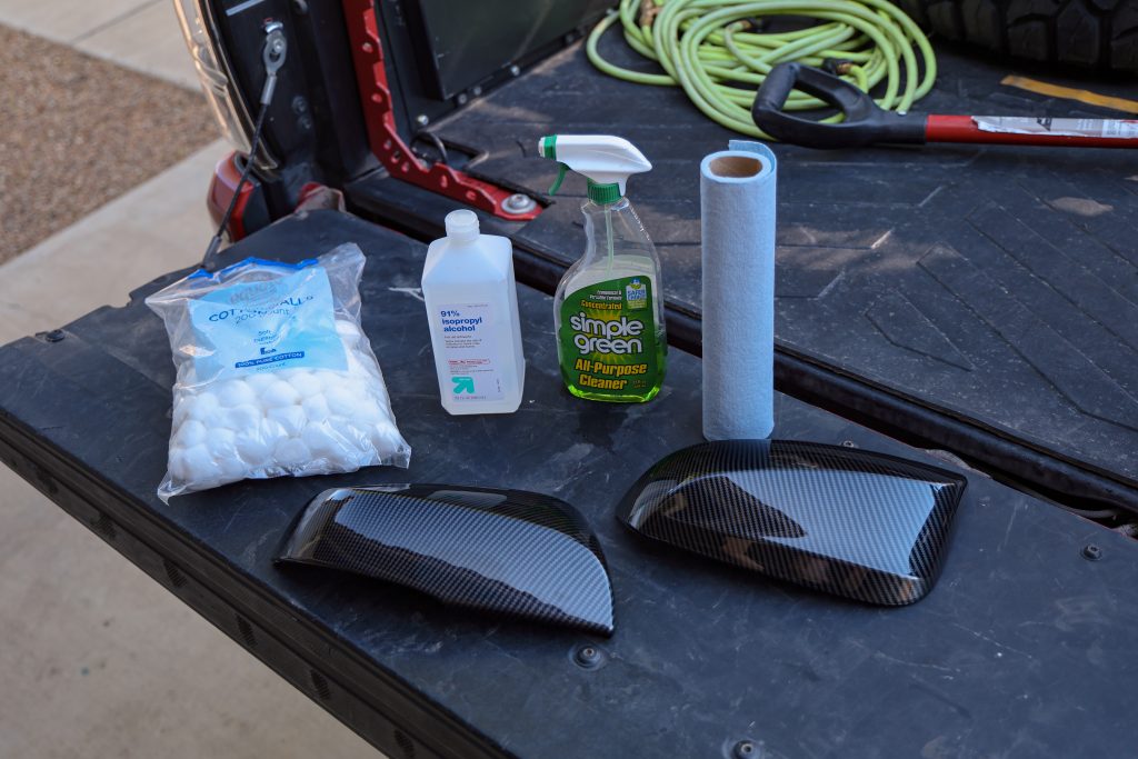 Prepping For Mirror Cap Install