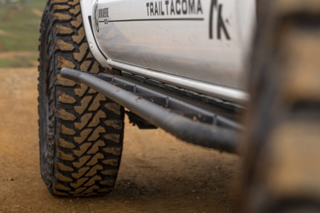 Extremely Tucked Fit Rock Sliders For Tacoma