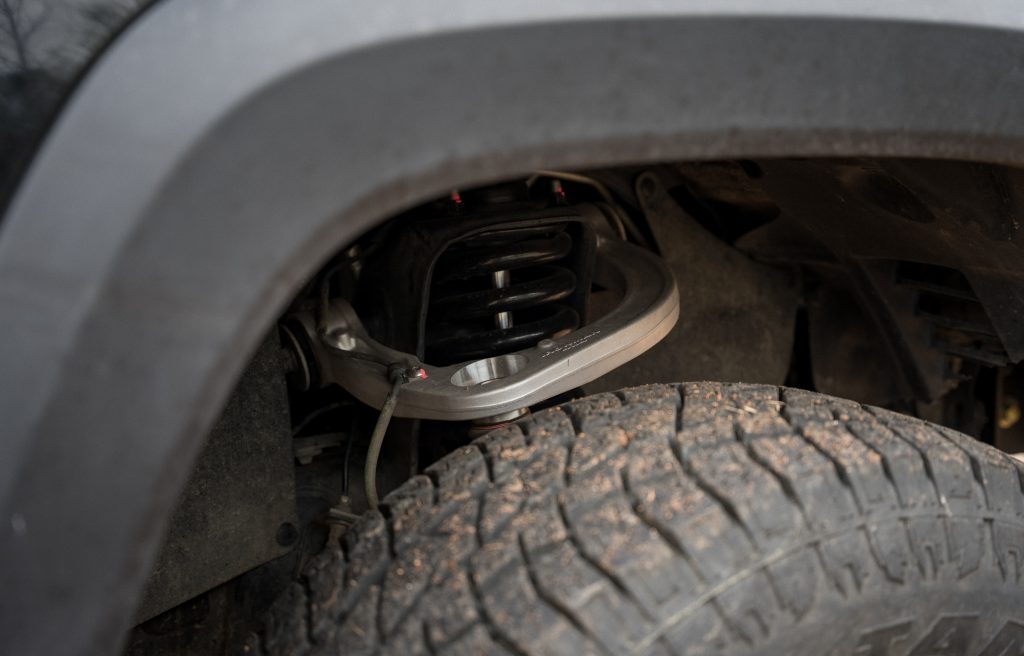Ironman Pro Forged Upper Control Arm On 3rd Gen Tacoma Overland Build