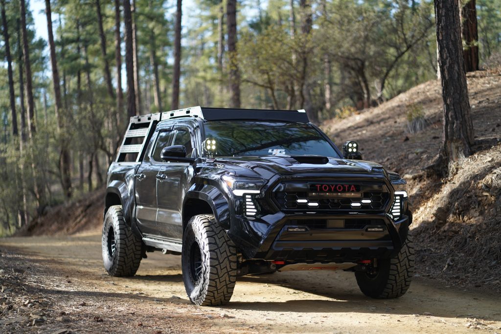 Backwoods Roof Rack On Black 4G Tacoma TRD Pro