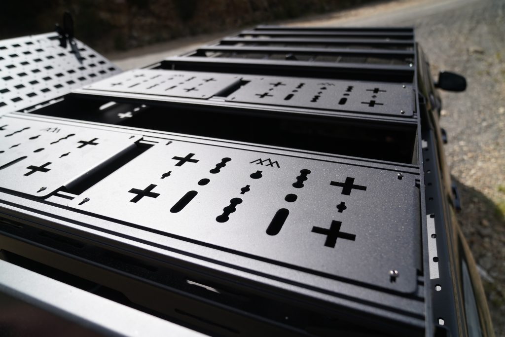 Backwoods Roof Rack Flat Deck Panels With Cutout For Mounts & Tie Downs