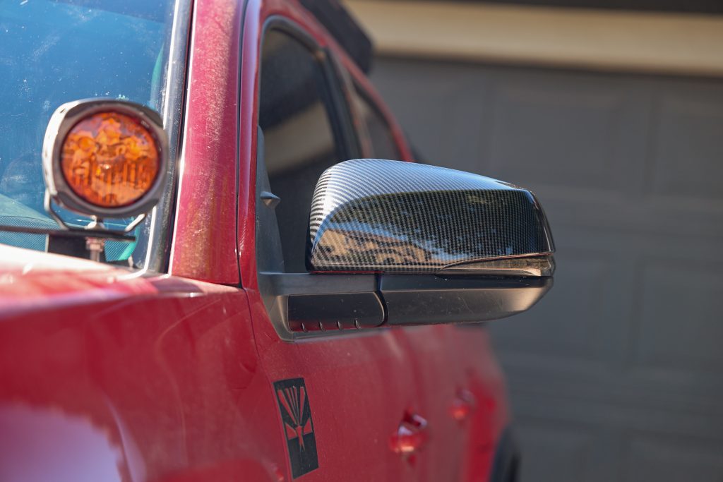 Gloss Carbon Fiber Side View Mirror Cover From YotaVerse