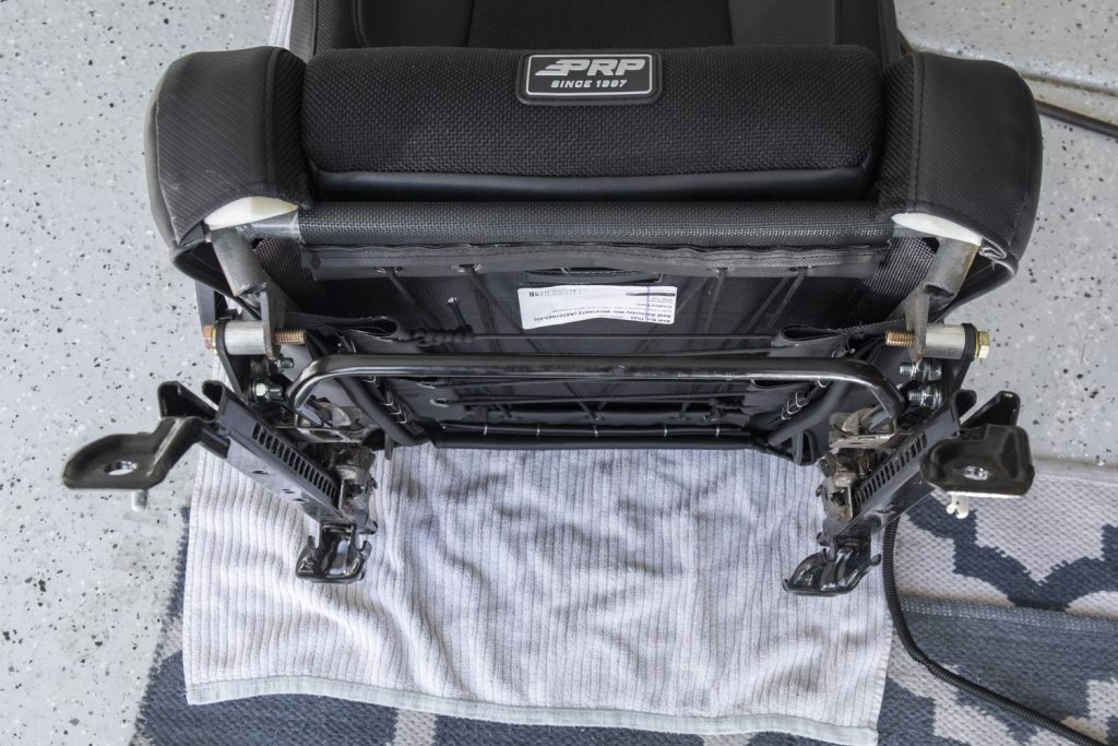 OEM Tacoma Seat Slider On PRP EnduroDaily Seats