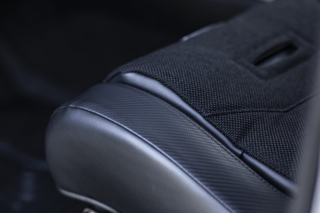 Black Carbon Fiber Vinyl & Black Tweed PRP Enduros