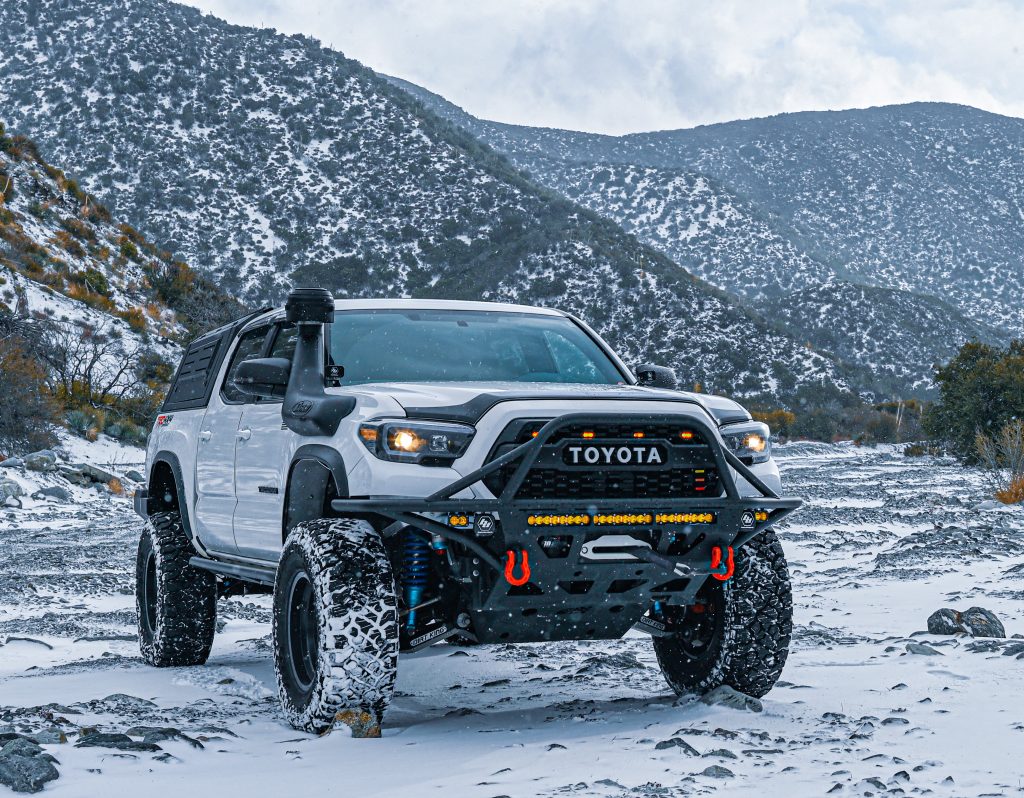 Relentless Fabrication Hybrid Front Bumper With Smittybilt Winch & Baja Designs LED Lights